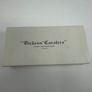 Department 50 Dickens Carolers Porcelain Hand Painted Figures 3 Piece Set